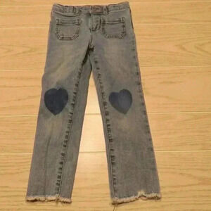 Wonder Nation Baby Girls & Toddler Girls Heart Knee Jeans